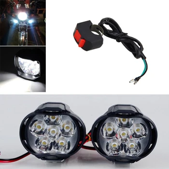 2PCS Spotlight 6 Led 10W Motorcycle Headlight Mirror Mount Driving Fog DRL Switch Universal
2PCS Spotlight 6 Led 10W Motorcycle Headlight Mirror Mount Driving Fog DRL Switch Universal