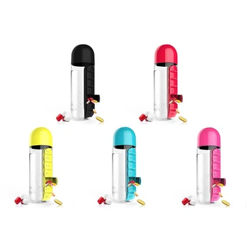 600ml Bpa Free Sports Plastic Water Bottle Combine Daily Pill Boxes Organizer Drinking Bottles Leak-Proof Bottle Tumbler Outdoor
600ml Bpa Free Sports Plastic Water Bottle Combine Daily Pill Boxes Organizer Drinking Bottles Leak-Proof Bottle Tumbler Outdoor