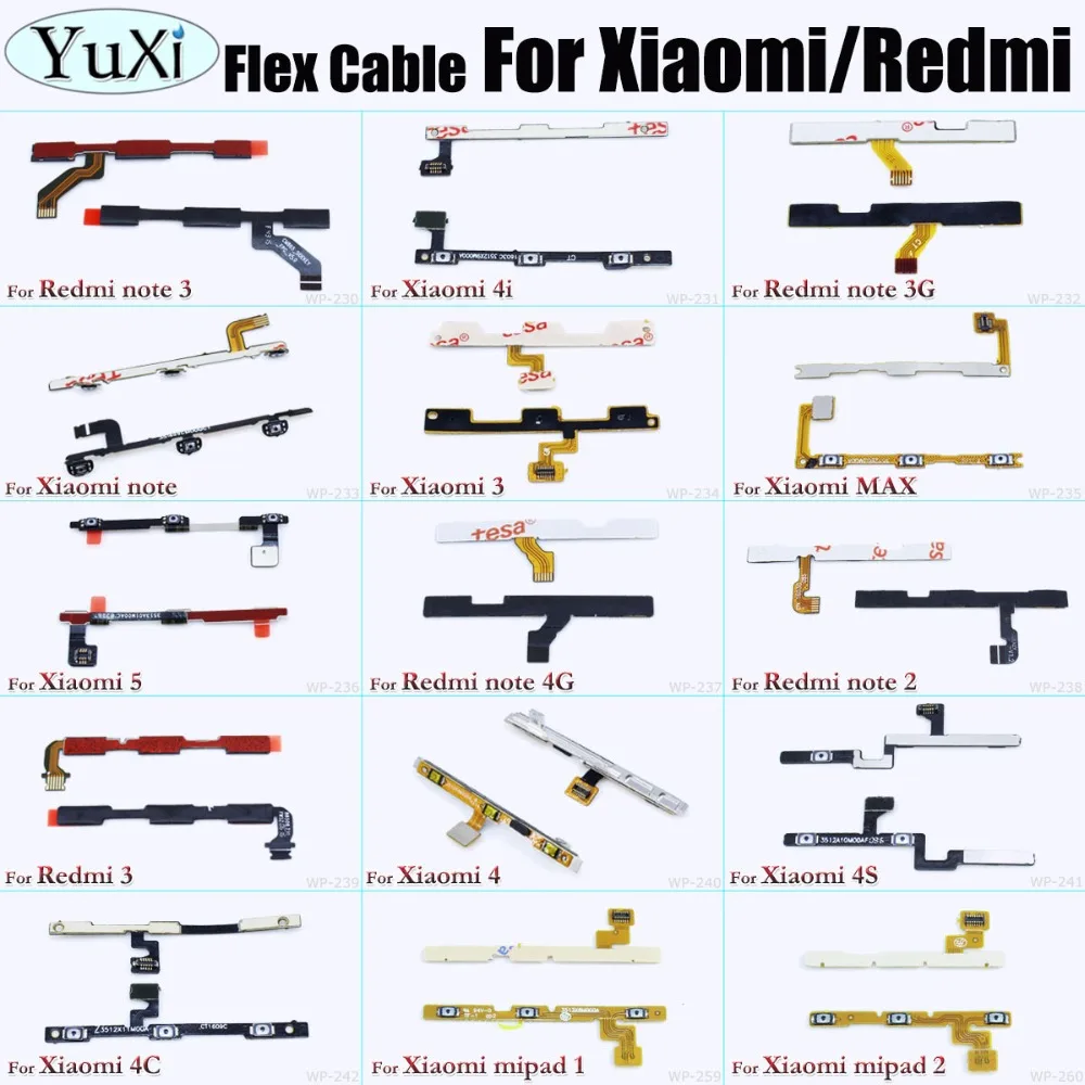 YuXi Volume Button Power Switch On Off Button Flex Cable For Xiaomi Mi3 Mi4 Mi 4C 4S Mi4i Mi5 Max Note 2 For Redmi Note 3 2 4
YuXi Volume Button Power Switch On Off Button Flex Cable For Xiaomi Mi3 Mi4 Mi 4C 4S Mi4i Mi5 Max Note 2 For Redmi Note 3 2 4