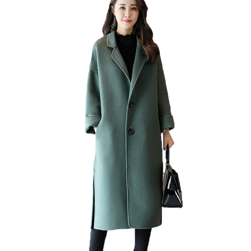 Plus Size Woolen Coats Double Sided Cashmere Overcoat Long 2019 Spring Women Wool Coat Loose Korean Jacket Female LA301
Plus Size Woolen Coats Double Sided Cashmere Overcoat Long 2019 Spring Women Wool Coat Loose Korean Jacket Female LA301