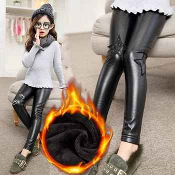 Children Winter Faux Leather Leggings For girls Thickening Warm Pants 2019 Kids Cartoon Mid Elastic Waist Plus Velvet Trousers
Children Winter Faux Leather Leggings For girls Thickening Warm Pants 2019 Kids Cartoon Mid Elastic Waist Plus Velvet Trousers