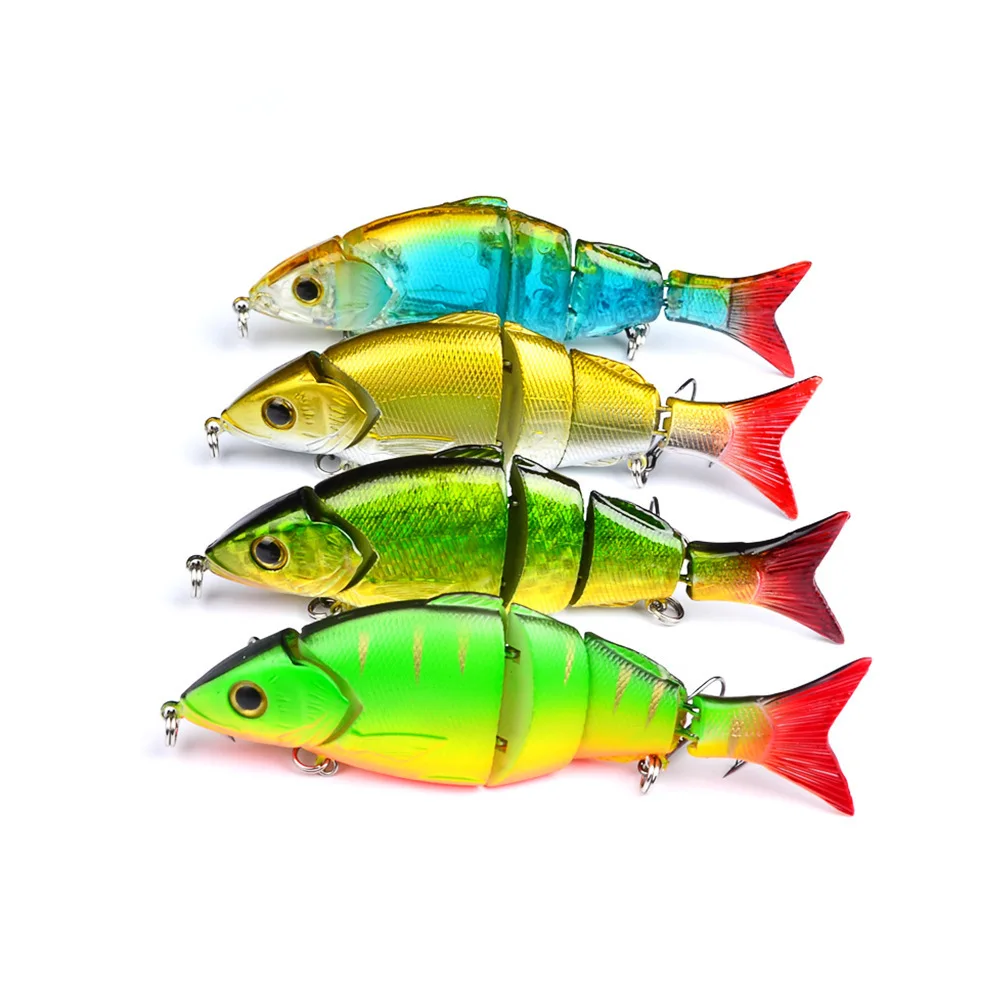 4pcs 3 Segments Dive Sea Fishing Lures128mm/22g Swimbait Wobbler Multi Jointed section Hard Bait Ocean Fishing Artificial Bait
4pcs 3 Segments Dive Sea Fishing Lures128mm/22g Swimbait Wobbler Multi Jointed section Hard Bait Ocean Fishing Artificial Bait