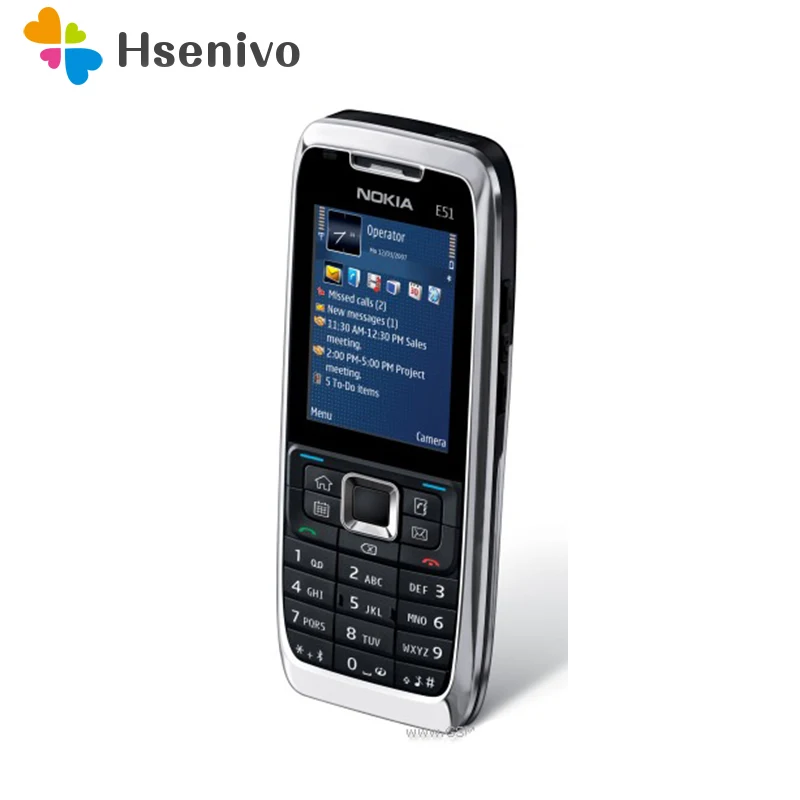 6pcs/lot Unlocked Nokia E51 Mobile Phones with Bluetooth JAVA WIFI Unlock Cell Phone Refurbished
6pcs/lot Unlocked Nokia E51 Mobile Phones with Bluetooth JAVA WIFI Unlock Cell Phone Refurbished