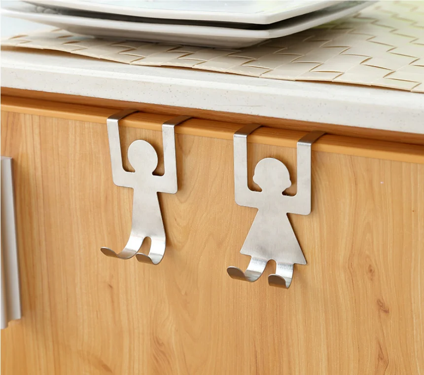 2Pcs /Set Stainless Steel Storage Hook Holder Rack Lovers Shaped Kitchen Door Hook Self Cabinet Clothes Hanger Towel Organizer
2Pcs /Set Stainless Steel Storage Hook Holder Rack Lovers Shaped Kitchen Door Hook Self Cabinet Clothes Hanger Towel Organizer