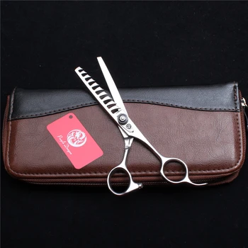 6" 17cm Purple Dragon 440C Hairdresser's Scissors 10Teeth Thinning Scissors Thin Rate 45%-50% Professional Hair Scissors Z2002
6" 17cm Purple Dragon 440C Hairdresser's Scissors 10Teeth Thinning Scissors Thin Rate 45%-50% Professional Hair Scissors Z2002