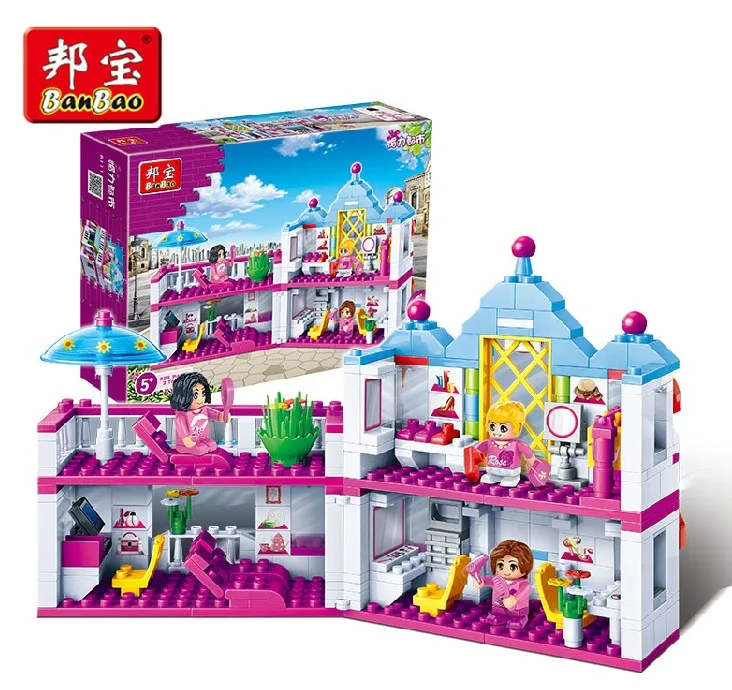 Banbao 6111 382 pcs Beauty Salon Blocks Toys for Girls Plastic Building Block Sets Educational DIY Bricks Toys
Banbao 6111 382 pcs Beauty Salon Blocks Toys for Girls Plastic Building Block Sets Educational DIY Bricks Toys