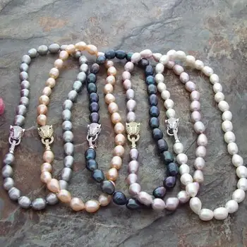 On Sale 17 "10x12mm White Black Gray Pink Purple Rice Freshwater Pearl Necklace>>> women jewerly Free shipping
On Sale 17 "10x12mm White Black Gray Pink Purple Rice Freshwater Pearl Necklace>>> women jewerly Free shipping