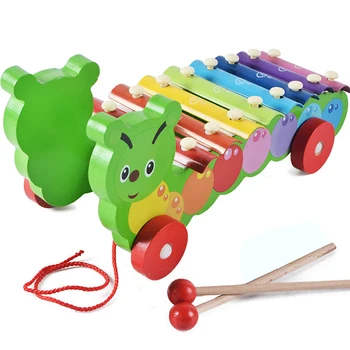 Colorful Musical Instrument Baby Wooden Toy Child Early Education Music Teaching Aid Animal Hand Knocking Piano Drag Toy Car
Colorful Musical Instrument Baby Wooden Toy Child Early Education Music Teaching Aid Animal Hand Knocking Piano Drag Toy Car