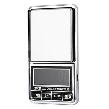 1000/0.1g DIGITAL ELECTRONIC POCKET JEWELLERY SCALES 10 milligram Micro-gm With Micro-charging interface
1000/0.1g DIGITAL ELECTRONIC POCKET JEWELLERY SCALES 10 milligram Micro-gm With Micro-charging interface