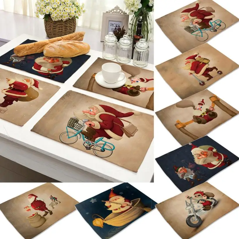 1PC Christmas Bowl Fork Placemat Mat Decoration Home Party Christmas Dining Table Decoration 2O1101
1PC Christmas Bowl Fork Placemat Mat Decoration Home Party Christmas Dining Table Decoration 2O1101
