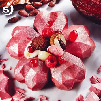 SJ 3d Diamond Flower Shapes Silicone Mold DIY Mousse Cake Molds Design Wedding Baking Pans Cake Decorating Tool
SJ 3d Diamond Flower Shapes Silicone Mold DIY Mousse Cake Molds Design Wedding Baking Pans Cake Decorating Tool