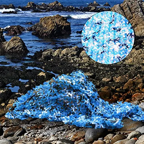 7M*9M Army camouflage netting blue camo mesh netting for sun shelter theme party decoration room decoration cafe decoration
7M*9M Army camouflage netting blue camo mesh netting for sun shelter theme party decoration room decoration cafe decoration