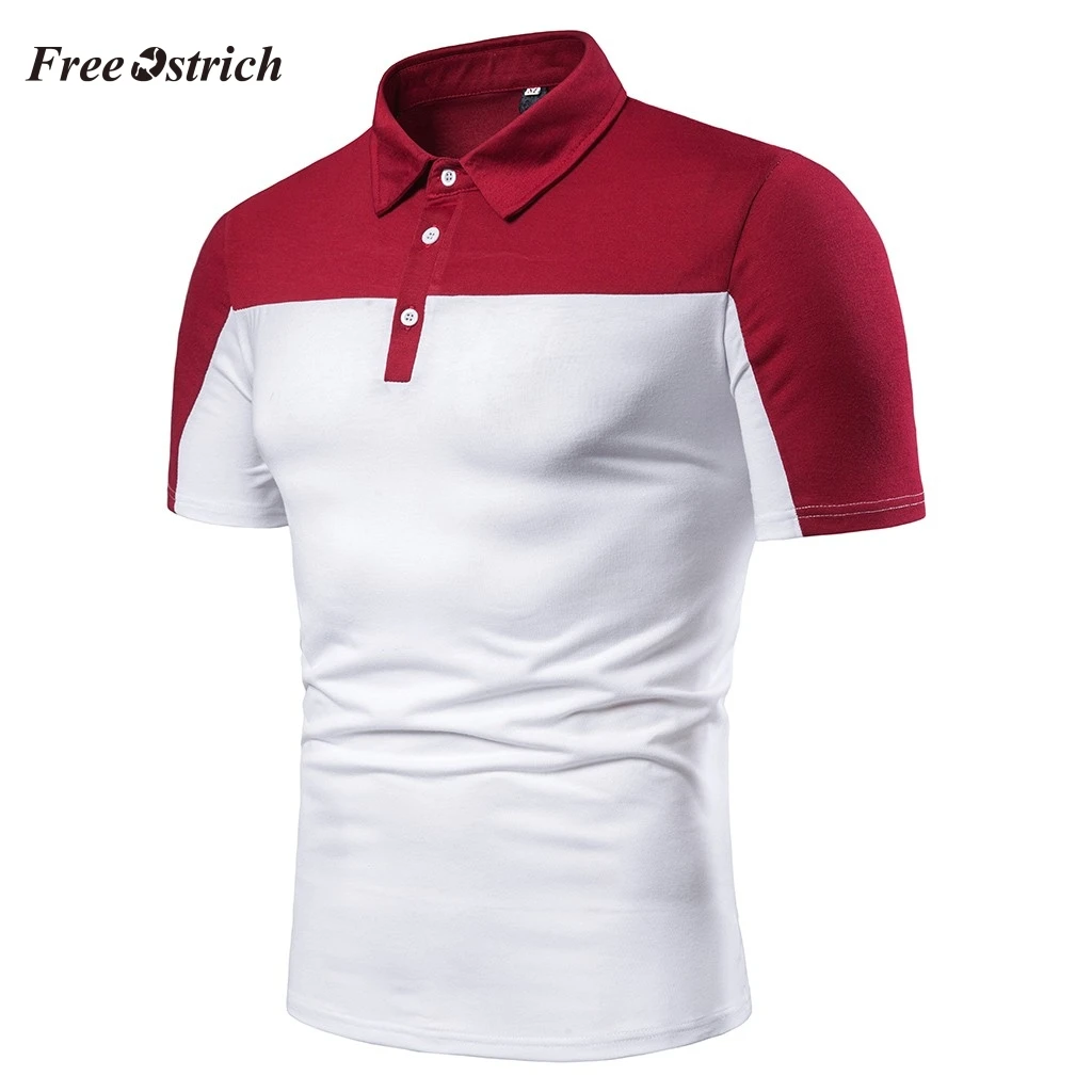 Free Ostrich Men's Polo Shirts Men Casual Short Sleeve Shirt Turn-down Collar Shirts Cotton Patchwork Breathable Tops Hot Sales
Free Ostrich Men's Polo Shirts Men Casual Short Sleeve Shirt Turn-down Collar Shirts Cotton Patchwork Breathable Tops Hot Sales