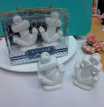 40pcs(20sets)/LOT Anchors Away Ceramic Anchor Salt and Pepper Shakers Ocean Themed Wedding Return Gifts
40pcs(20sets)/LOT Anchors Away Ceramic Anchor Salt and Pepper Shakers Ocean Themed Wedding Return Gifts