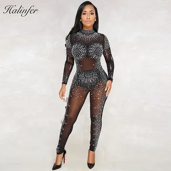 Halinfer 2018 New summer women jumpsuits sexy bodycon beading mesh 3 pieces bandage jumpsuit club party black jumpsuit vestidos
Halinfer 2018 New summer women jumpsuits sexy bodycon beading mesh 3 pieces bandage jumpsuit club party black jumpsuit vestidos