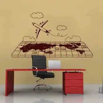 World Map Wall Stickers Large Travel Trip Coffee Shop Pattern Airplane Map Wall Decal Vinyl Poster Plane World Map Decals
World Map Wall Stickers Large Travel Trip Coffee Shop Pattern Airplane Map Wall Decal Vinyl Poster Plane World Map Decals