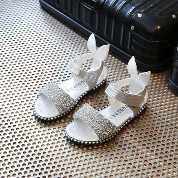 Summer Style Children Sandals Fashion Rabbit Ears Girls Casual Shoe Princess Rhinestone Sandals Kids Flat Baby Girls Roman Shoes
Summer Style Children Sandals Fashion Rabbit Ears Girls Casual Shoe Princess Rhinestone Sandals Kids Flat Baby Girls Roman Shoes