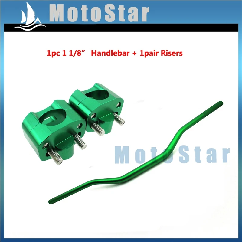 Green Aluminum 28mm 1 1/8'' Fat Handlebar Handle Bar Taper Risers Clamp For Dirt Pit Protaper Motor Trail Bike Motorcycle
Green Aluminum 28mm 1 1/8'' Fat Handlebar Handle Bar Taper Risers Clamp For Dirt Pit Protaper Motor Trail Bike Motorcycle