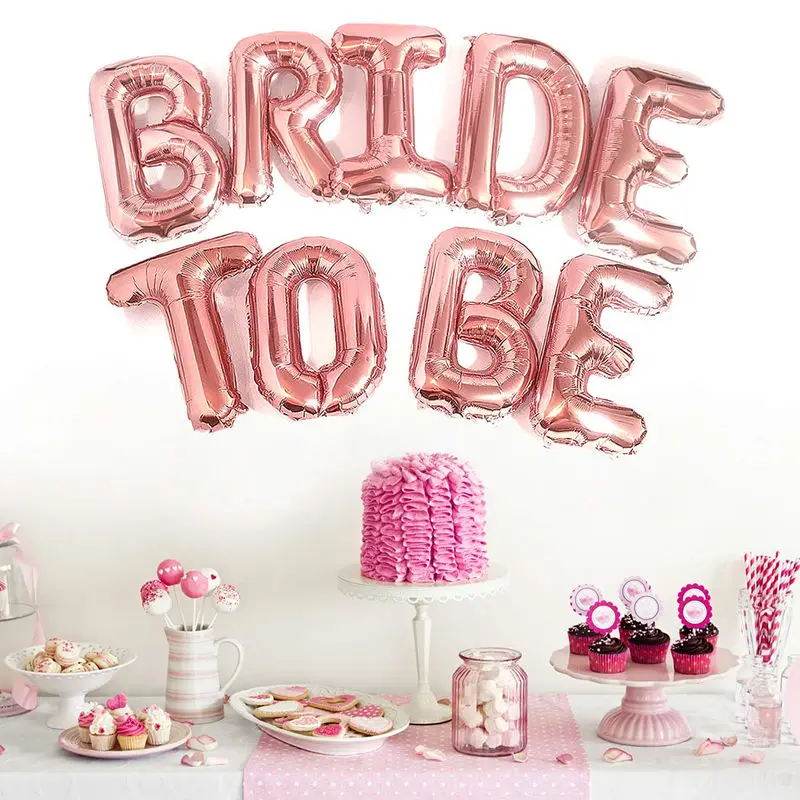 16 inch Rose Gold Bride to be Letter Foil Balloon Wedding Bridal shower Engagement Hen Party Decorations Alphabet Balloon
16 inch Rose Gold Bride to be Letter Foil Balloon Wedding Bridal shower Engagement Hen Party Decorations Alphabet Balloon