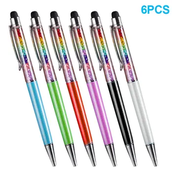 New 1/6Pcs 2 in 1 Crystal Stylus Pen Black Ink Pen for iPhone Samsung iPad Android Tablets DOM668 
New 1/6Pcs 2 in 1 Crystal Stylus Pen Black Ink Pen for iPhone Samsung iPad Android Tablets DOM668