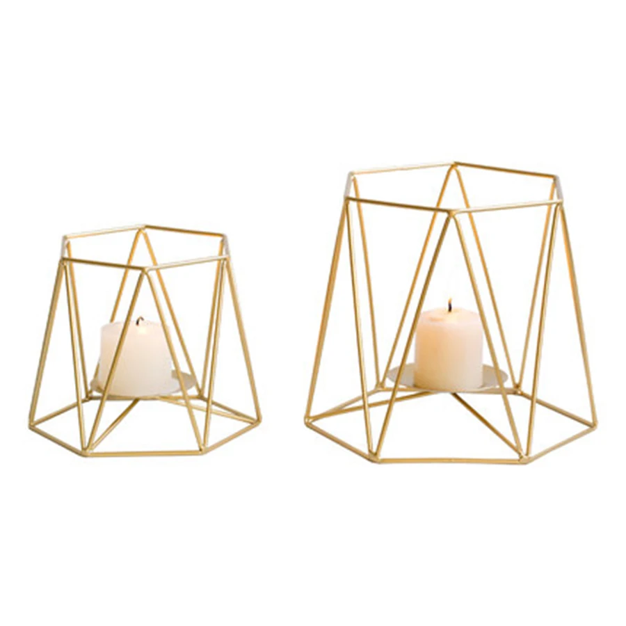 European Golden Geometric Wrought Iron Candlestick Simple Modern Candle Holder Wedding Center Candlestick Candlelight DinnerA77
European Golden Geometric Wrought Iron Candlestick Simple Modern Candle Holder Wedding Center Candlestick Candlelight DinnerA77
