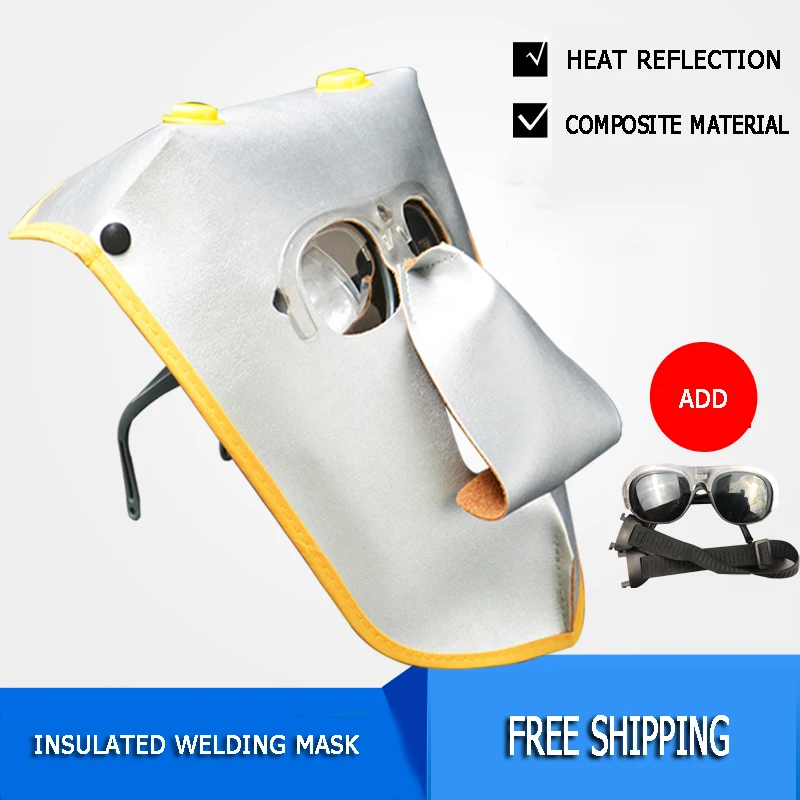 Welder Welding Helmet Face Mask PC Glasses Heat Insulation Welding Gas/Argon Arc Work Soft Wear-resistant Face Protective Mask
Welder Welding Helmet Face Mask PC Glasses Heat Insulation Welding Gas/Argon Arc Work Soft Wear-resistant Face Protective Mask