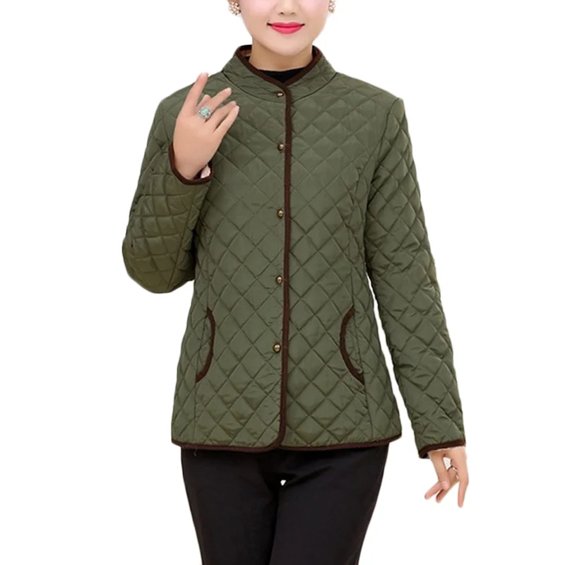 Autumn winter New Thin Cotton coat Women Fashion Plus size Down cotton Jacket Womens Korean Single-breasted Grid Parkas 5XL F791
Autumn winter New Thin Cotton coat Women Fashion Plus size Down cotton Jacket Womens Korean Single-breasted Grid Parkas 5XL F791