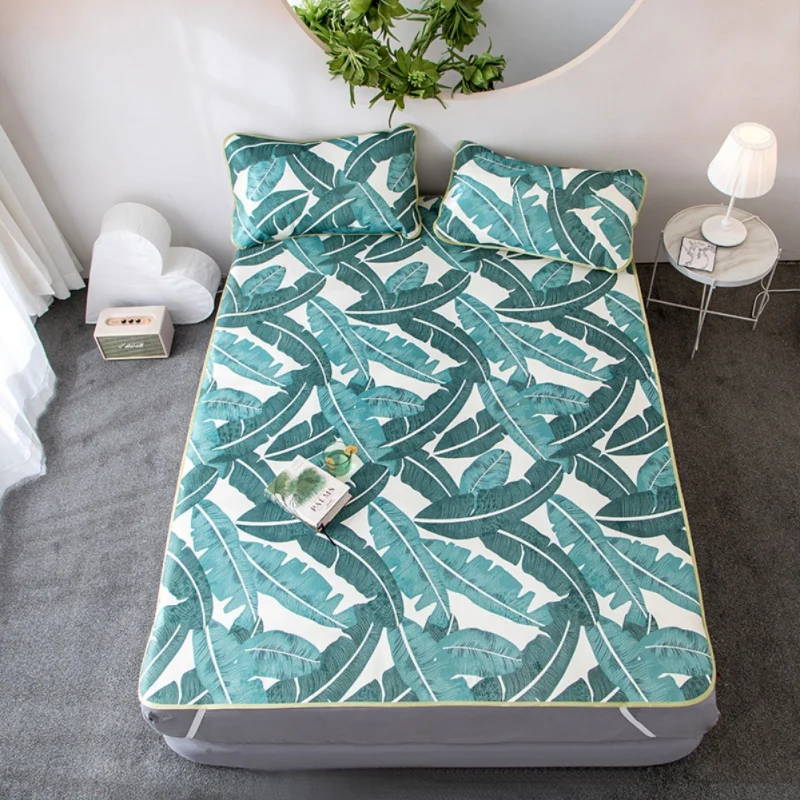Summer Cool Ice Silk Bed Supplies Set- 3D Printed Mat Mattress Topper Pad Beautiful Pattern With Bright Colors Viscose Fiber
Summer Cool Ice Silk Bed Supplies Set- 3D Printed Mat Mattress Topper Pad Beautiful Pattern With Bright Colors Viscose Fiber