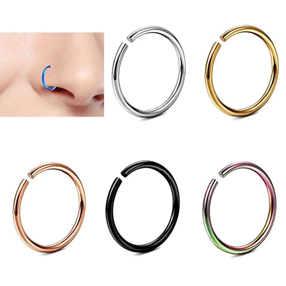 2PCS/Lot Stainless Steel Round Thin Nose Rings & Studs for Women Girls 6mm 8mm 10mm Men Body Hole Piercing Jewelry No Allergies
2PCS/Lot Stainless Steel Round Thin Nose Rings & Studs for Women Girls 6mm 8mm 10mm Men Body Hole Piercing Jewelry No Allergies