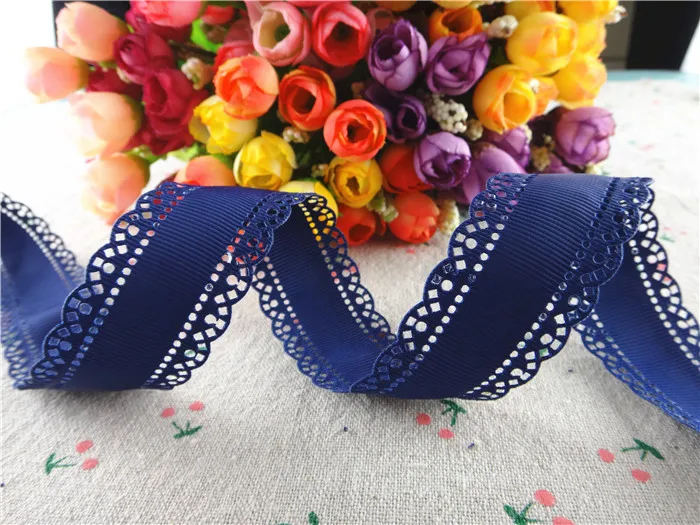 16041936, new arrival 50 yards 30mm navy blue hollow flowers solid grosgrain ribbons handmade hair bows
16041936, new arrival 50 yards 30mm navy blue hollow flowers solid grosgrain ribbons handmade hair bows