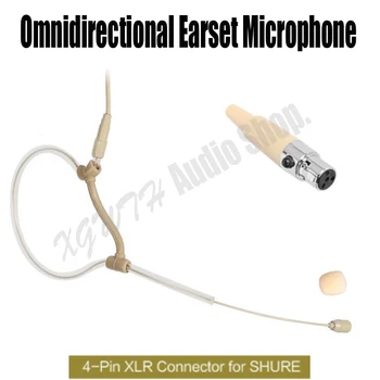Mini Skin Omnidirectional Ear Hook Earset Headset Condenser Microphone for Shure Wireless Mic System mini XLR 4Pin
Mini Skin Omnidirectional Ear Hook Earset Headset Condenser Microphone for Shure Wireless Mic System mini XLR 4Pin