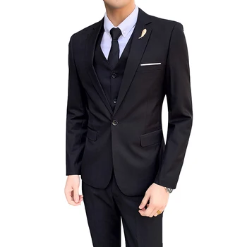 2019 men's fashion Slim suits mens business casual clothing groomsman three-piece suit Blazers jacket pants trousers vest sets
2019 men's fashion Slim suits mens business casual clothing groomsman three-piece suit Blazers jacket pants trousers vest sets