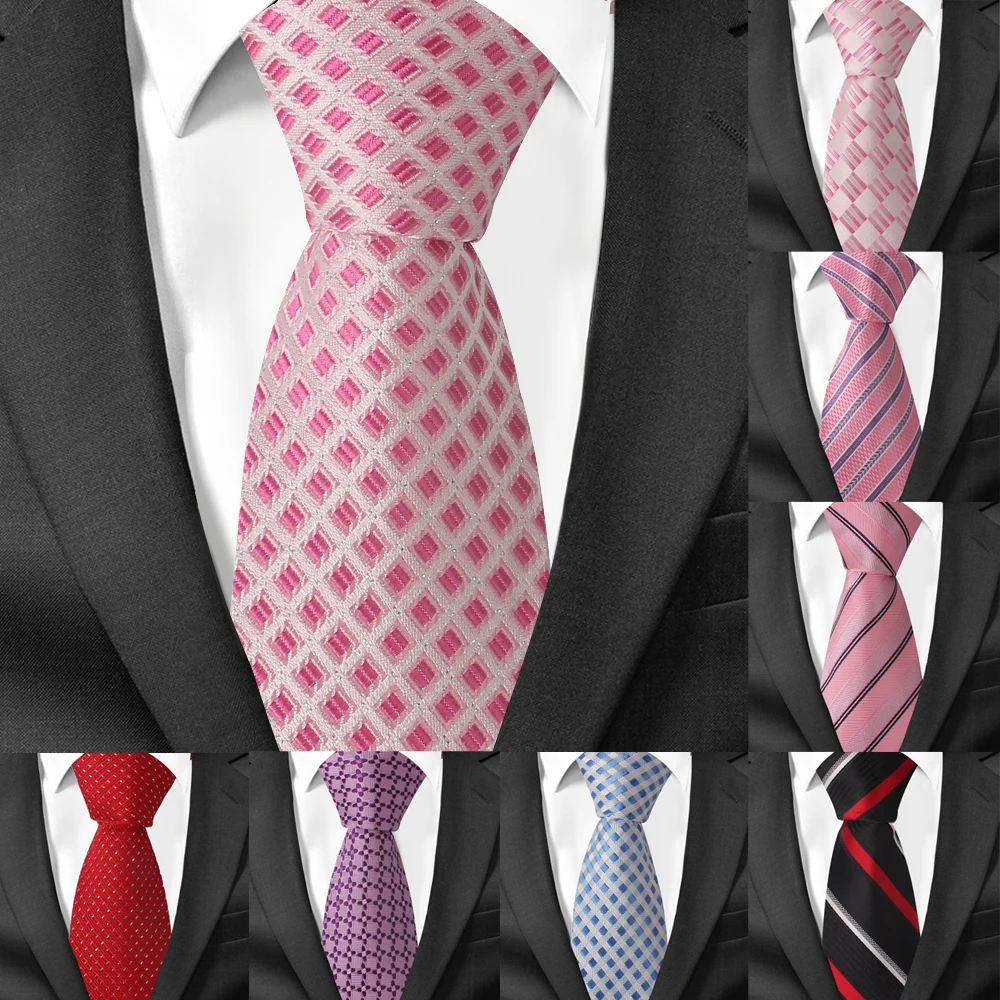 Plaid Striped Silk Ties Neckties For Men Jacquard Woven Mens Tie Business Party Suits Neck Tie Gravata 7.5 cm Width Corbatas
Plaid Striped Silk Ties Neckties For Men Jacquard Woven Mens Tie Business Party Suits Neck Tie Gravata 7.5 cm Width Corbatas