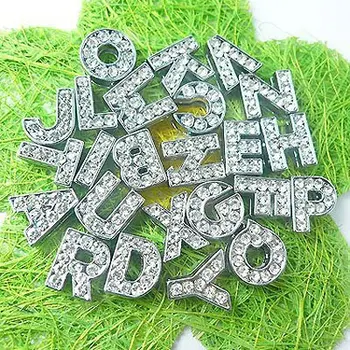 26pcs 8mm A-Z silver color full rhinestone Slide letters fit for 8mm wristband bracelet pet collar
26pcs 8mm A-Z silver color full rhinestone Slide letters fit for 8mm wristband bracelet pet collar