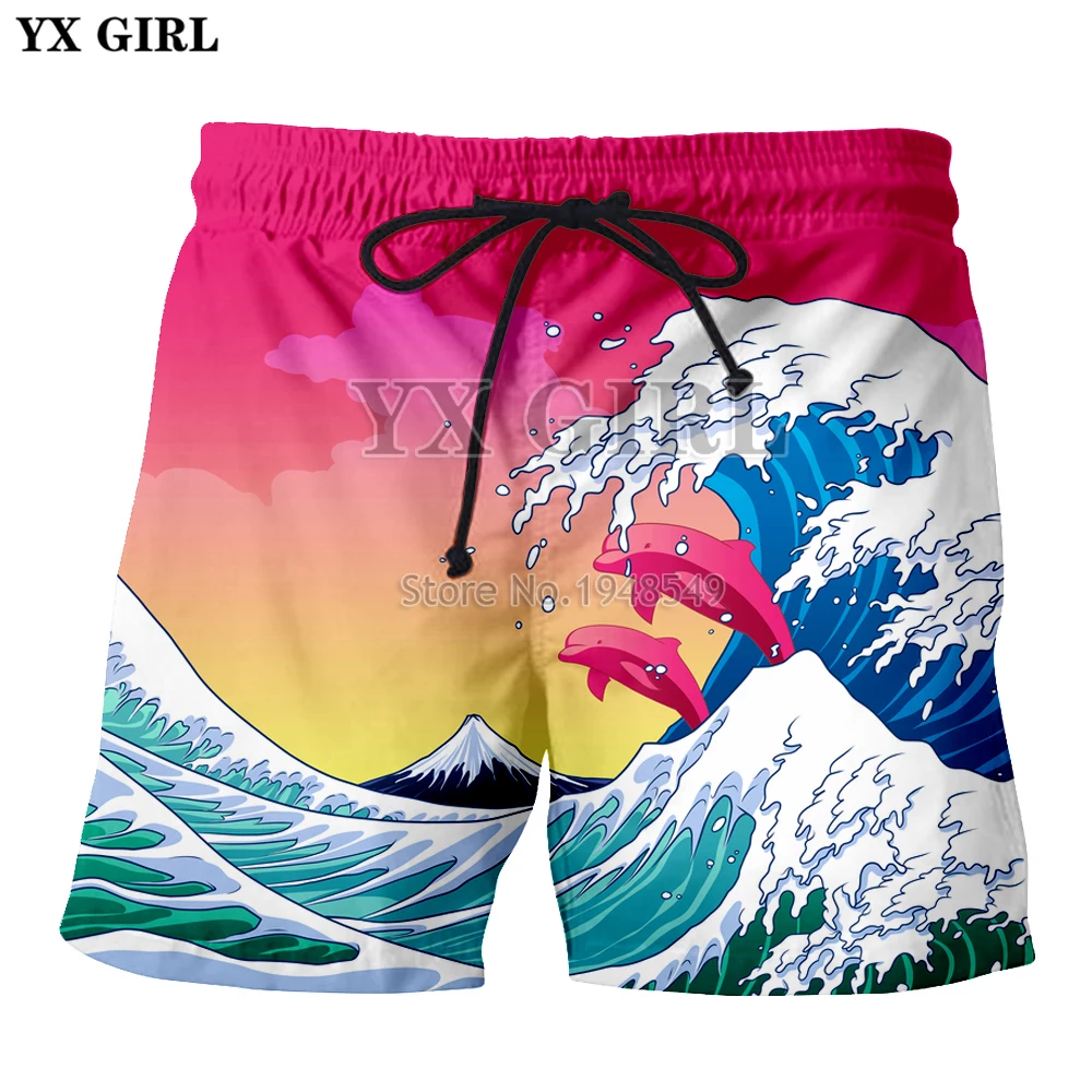 YX GIRL Drop shipping 2018 Summer New Style Mens shorts Waves and dolphins Anime 3D Printed Men/Women casual shorts
YX GIRL Drop shipping 2018 Summer New Style Mens shorts Waves and dolphins Anime 3D Printed Men/Women casual shorts