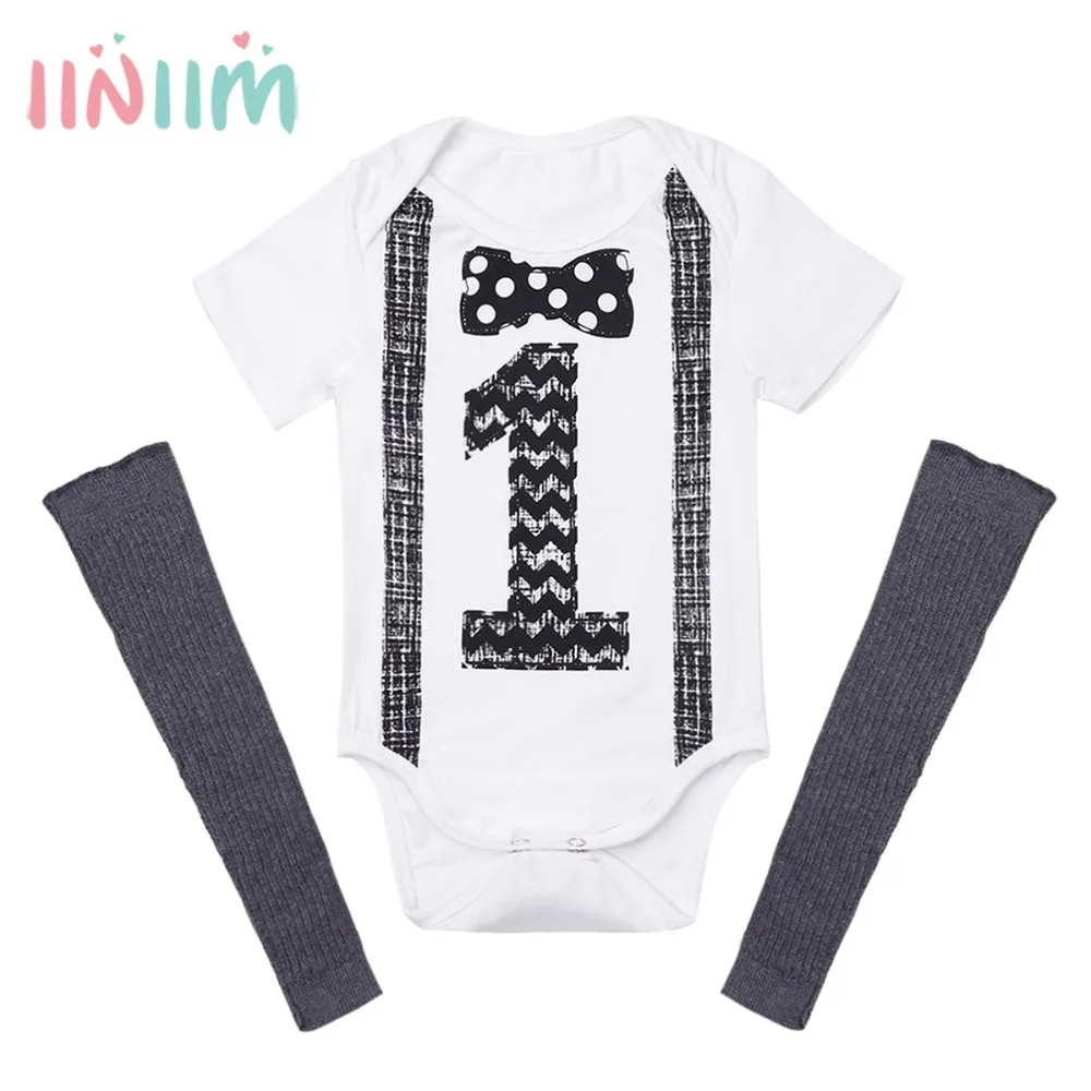 Infantil Baby Boys Outfit Short Sleeves Printed Number ONE First Birthday Romper with Leg Warmers Set for Baby Boys Clohing
Infantil Baby Boys Outfit Short Sleeves Printed Number ONE First Birthday Romper with Leg Warmers Set for Baby Boys Clohing