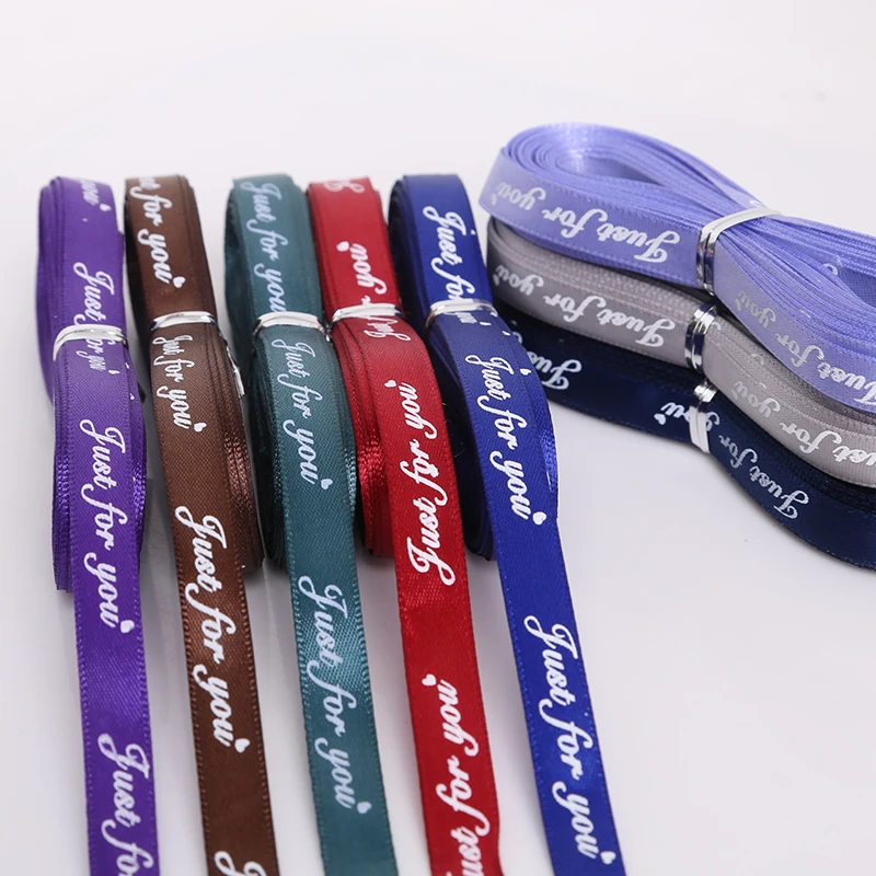 10Yard/Lot 10MM "Just For You" Printed Polyester Ribbon for Wedding Christmas Decoration DIY Bow Craft Ribbons Card Gift Wrap
10Yard/Lot 10MM "Just For You" Printed Polyester Ribbon for Wedding Christmas Decoration DIY Bow Craft Ribbons Card Gift Wrap