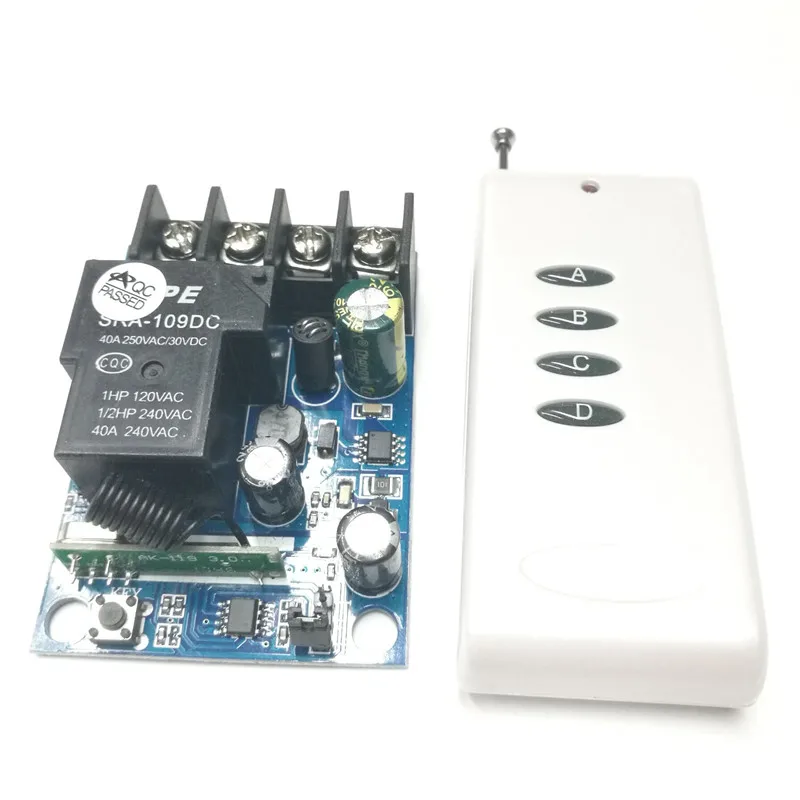 1000 meters 30A Wireless remote control switch Interlock Battery electric car controller DC12V-50V universal
1000 meters 30A Wireless remote control switch Interlock Battery electric car controller DC12V-50V universal