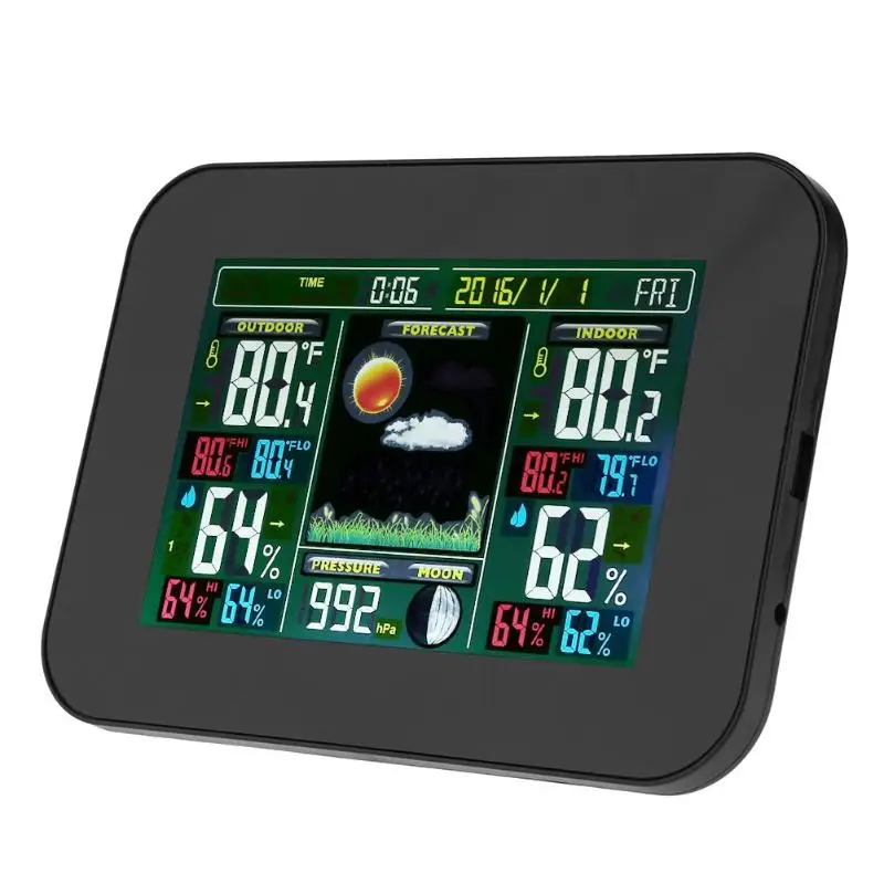 Digital LCD Screen Weather Station Indoor Outdoor Wireless Electronic Temperature Humidity Meter Forecast Sensor Clock
Digital LCD Screen Weather Station Indoor Outdoor Wireless Electronic Temperature Humidity Meter Forecast Sensor Clock