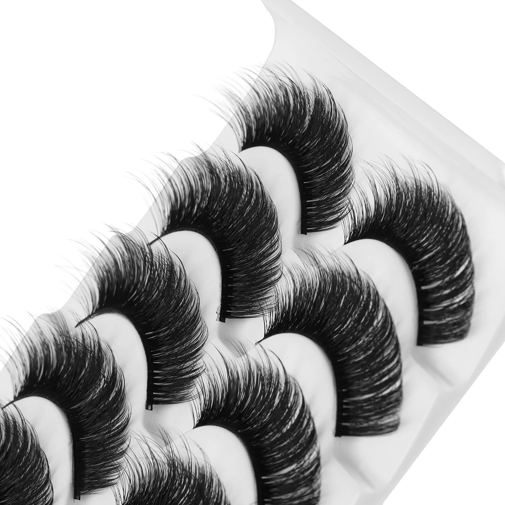 5Pairs Multi-styles 5D Mink Hair Thick False Eyelashes Wispy Cross Fluffy Curl Fake Lashes Extension Handmade Makeup Beauty Tool
5Pairs Multi-styles 5D Mink Hair Thick False Eyelashes Wispy Cross Fluffy Curl Fake Lashes Extension Handmade Makeup Beauty Tool