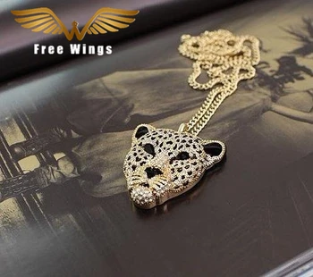 Tiger Necklace Rhinestone Head Leopard Necklaces Pendants Vintage Retro long necklace Women Jewelry
Tiger Necklace Rhinestone Head Leopard Necklaces Pendants Vintage Retro long necklace Women Jewelry