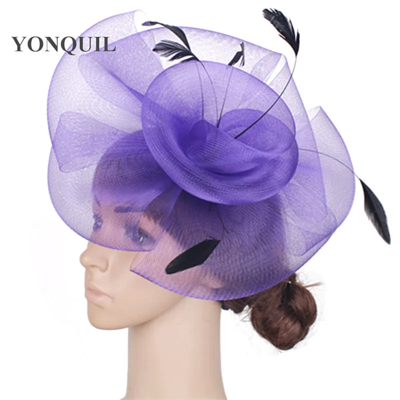 Fantastic color crinoline fascinator headwear feather colorful mesh event show hair accessories millinery cocktail hats MYQ076
Fantastic color crinoline fascinator headwear feather colorful mesh event show hair accessories millinery cocktail hats MYQ076