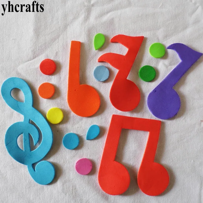 1bag/LOT,Music note foam stickers Baby room decoration Early learning educational toys Kindergarten craft diy toy Handmade craft
1bag/LOT,Music note foam stickers Baby room decoration Early learning educational toys Kindergarten craft diy toy Handmade craft