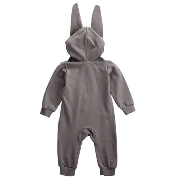 Warm Rabbit Ear Rompers Newborn Infant Grey Jumpsuit Girl Boy Clothes Cute 3D Bunny Ear Romper New Arrival
Warm Rabbit Ear Rompers Newborn Infant Grey Jumpsuit Girl Boy Clothes Cute 3D Bunny Ear Romper New Arrival