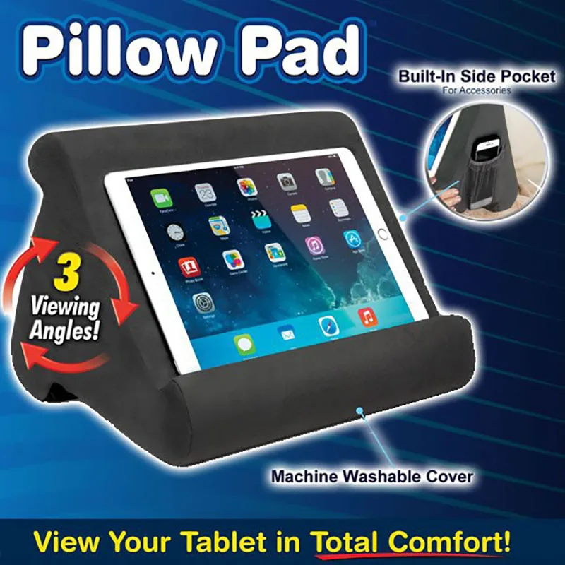 Multi-Angle Soft Pillow Pad Pillow Lap Stand for iPads, Tablets, eReaders, Smartphones Books Magazines
Multi-Angle Soft Pillow Pad Pillow Lap Stand for iPads, Tablets, eReaders, Smartphones Books Magazines
