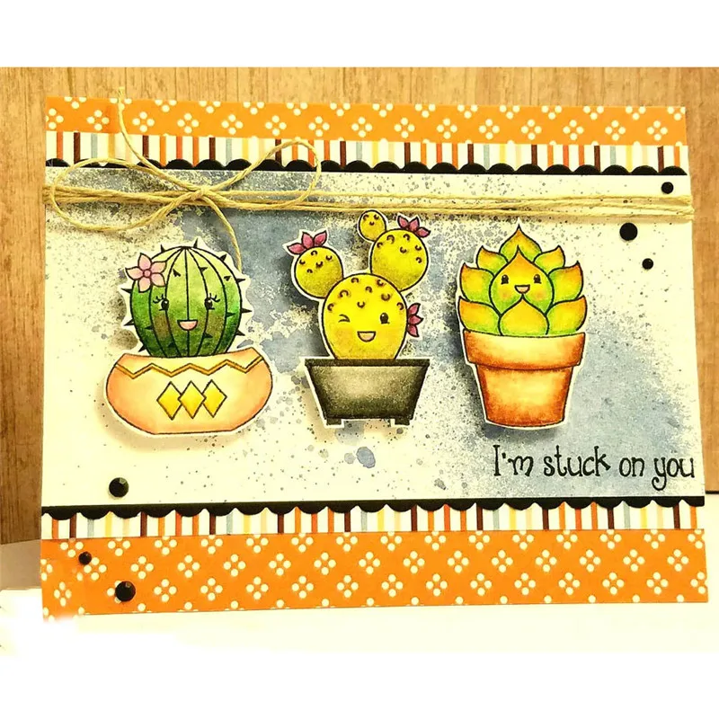 Assorted Cacti and Flower Pots Metal Cutting Dies and Clear Stamps for Scrapbooking New 2019 Die Cuts for Card Making Fustelle
Assorted Cacti and Flower Pots Metal Cutting Dies and Clear Stamps for Scrapbooking New 2019 Die Cuts for Card Making Fustelle