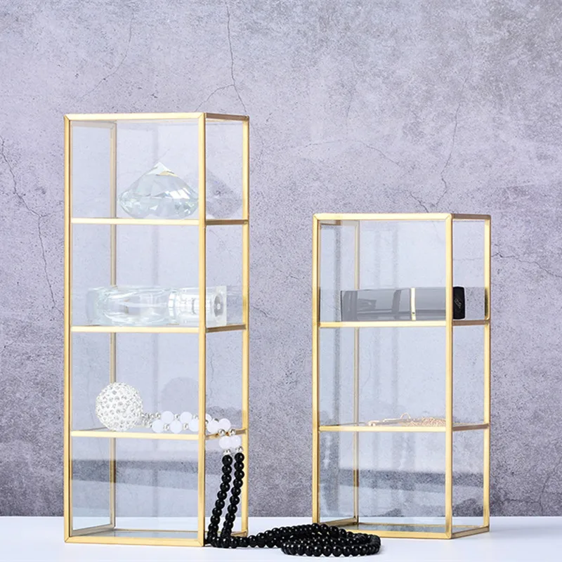 Nordic Brass Glass Cosmetic Storage Box Gold Desktop Partition Finishing Box Simple Jewelry Storage Box
Nordic Brass Glass Cosmetic Storage Box Gold Desktop Partition Finishing Box Simple Jewelry Storage Box