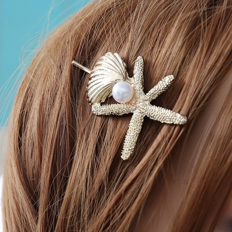 1 Pcs Fashion Cute Women Girls Starfish Beach Sea Star Pearl Hairpins Pretty Barrettes Hair Clips Hair Accessories Gifts
1 Pcs Fashion Cute Women Girls Starfish Beach Sea Star Pearl Hairpins Pretty Barrettes Hair Clips Hair Accessories Gifts