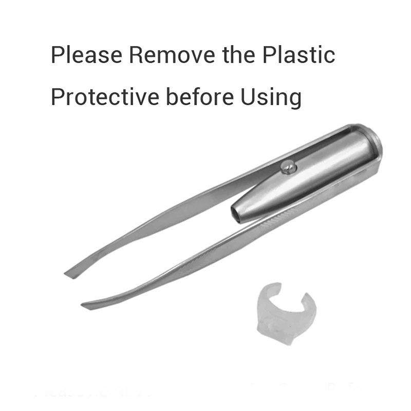 LED Tweezer+3 Batteries Eyelash Eyebrow Hair Remover Stainless Steel Eyebrow Tweezers Tools 669
LED Tweezer+3 Batteries Eyelash Eyebrow Hair Remover Stainless Steel Eyebrow Tweezers Tools 669