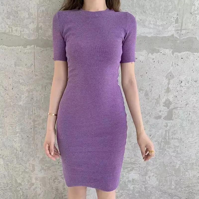 Sheath Midi Dress Girls Solid Basic Stretch Sexy Bodycon Work Ladies Dress Korean Elegant Knitted Summer Vestidos For Women 2019
Sheath Midi Dress Girls Solid Basic Stretch Sexy Bodycon Work Ladies Dress Korean Elegant Knitted Summer Vestidos For Women 2019